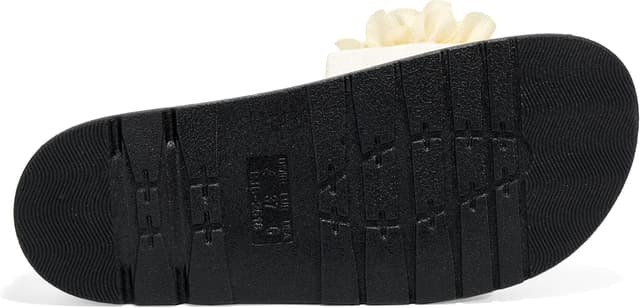 Detalle de JOMIX ciabatte da donna estive bio con suola in sughero e fiore decorativo