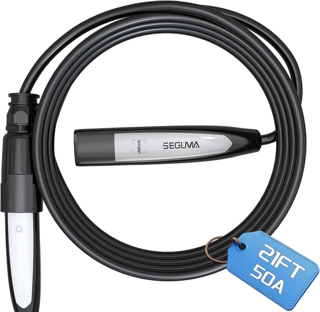 Detalle de SEGUMA EV Charger Extension Cable for Tesla (NACS), Up to 50A, 21ft 240V 12kW