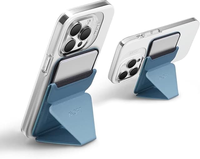 Detalle de MOFT Soporte Magnético y Tarjetero para iPhone