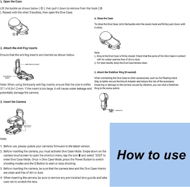 Thumbnail 4 de Birgipar Invisible Dive Case Insta360 X4
