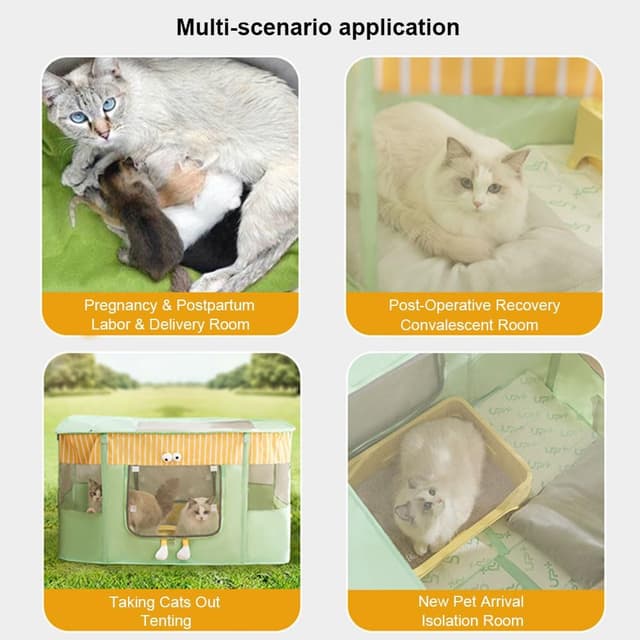 Thumbnail 6 de NUODWELL Foldable Pet Playpen M