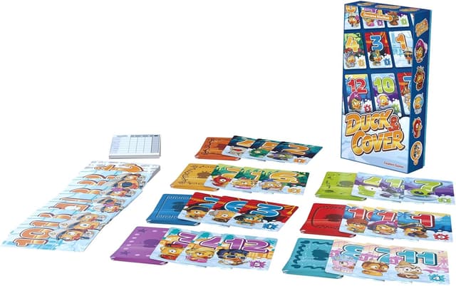 Detalle de Duck & Cover di Asmodee, gioco da tavolo per 2-7 giocatori (8+ anni) in italiano