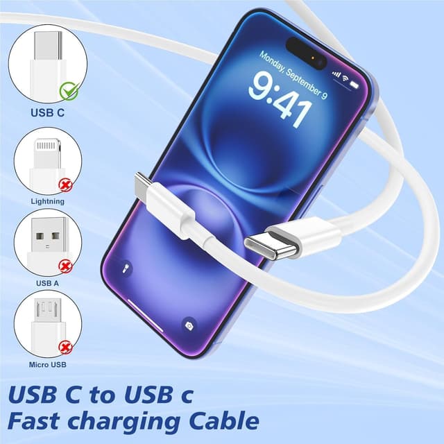 Thumbnail 6 de USB-C fast charge cable 60W 2 pack