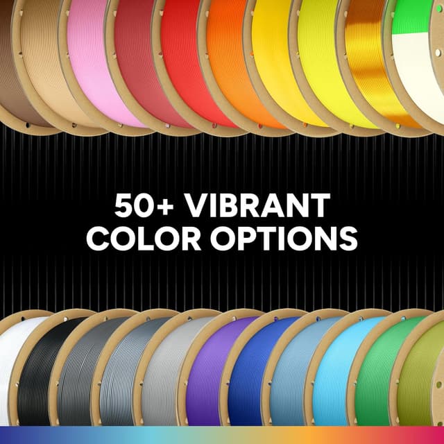Detalle 2 de OVERTURE 10KG Bundle PLA Filament (1.75mm) — 10-Pack 1kg Spools, Black