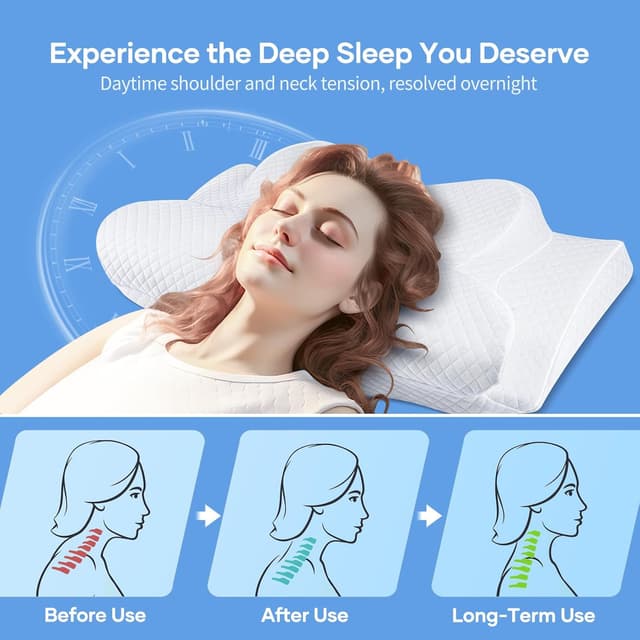 Thumbnail 5 de Gobikey Almohada Cervical Viscoelástica 60x36