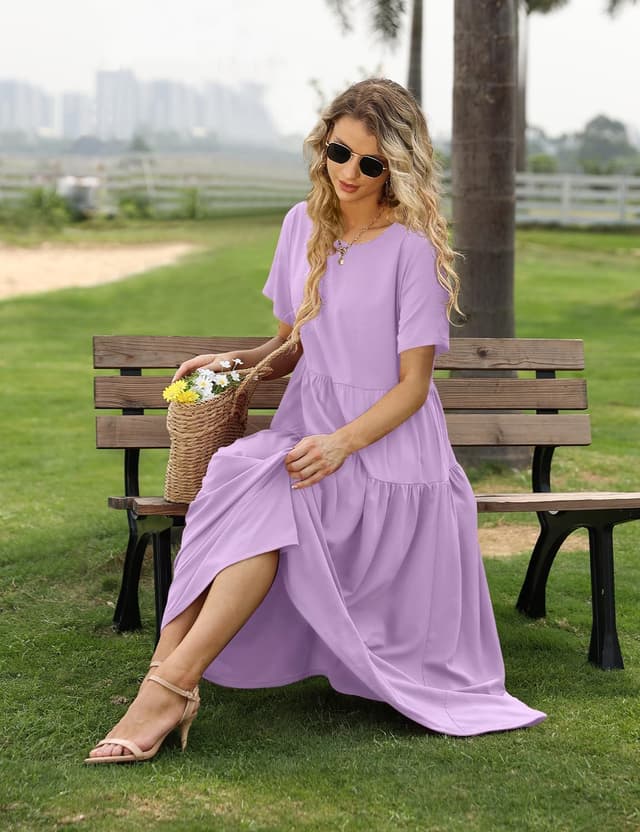 Detalle de YESNO Damen Sommerkleid aus leichter Baumwolle mit Blumenmuster, Maxilänge und verstellbaren Spaghetti-Trägern