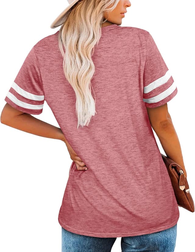 Detalle de MOLERANI t-shirt femme col V rayé léger