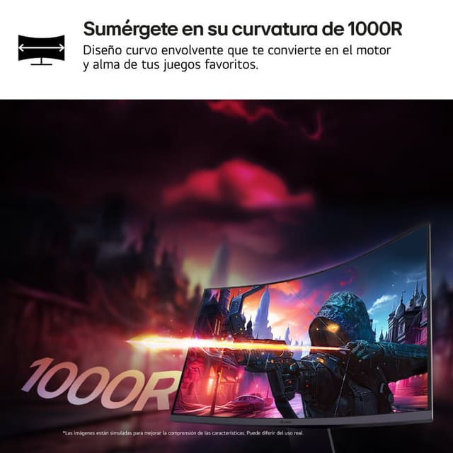 Detalle 2 de LG UltraGear 27GS60QC-B Monitor QHD 27" 180 Hz