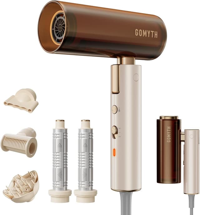 Detalle de GOMYTH 5 in 1 Dual Voltage Travel Hair Dryer (100V-240V) with Plasma Scalp Protection