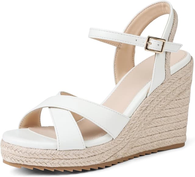 Thumbnail 6 de Mikarka Women’s Espadrille Wedge Sandals with Ankle Strap & Platform