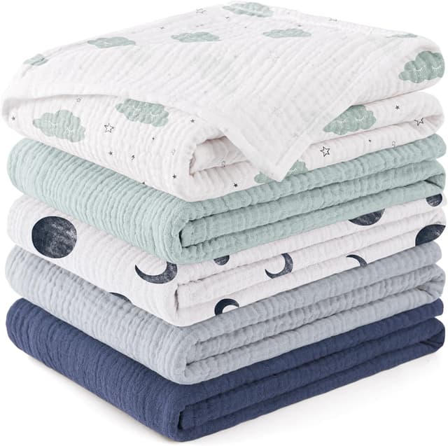 Imagen de Susurration Muslin Cloths 60 x 60 cm 5 Pack en OfertitasTOP