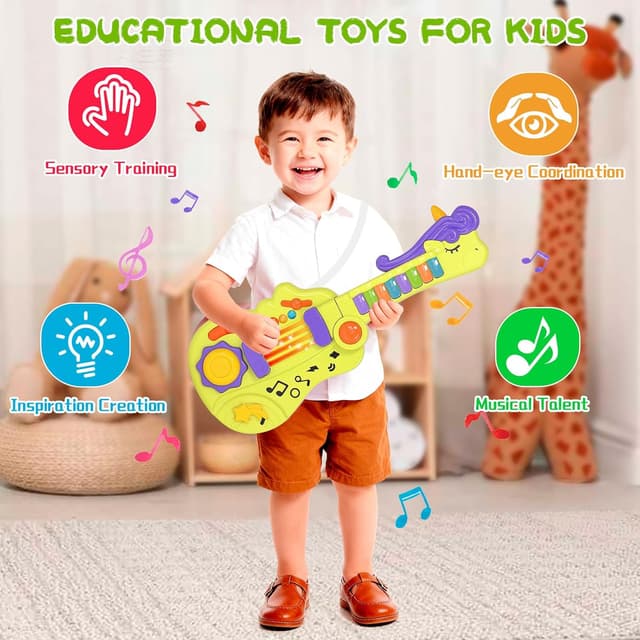 Detalle de Shayson kids guitar toy 3 in 1
