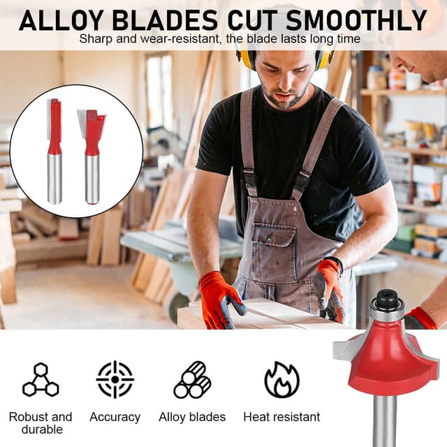 Detalle 2 de flintronic Fraises 8mm Coffret 15 Fraises Carbure