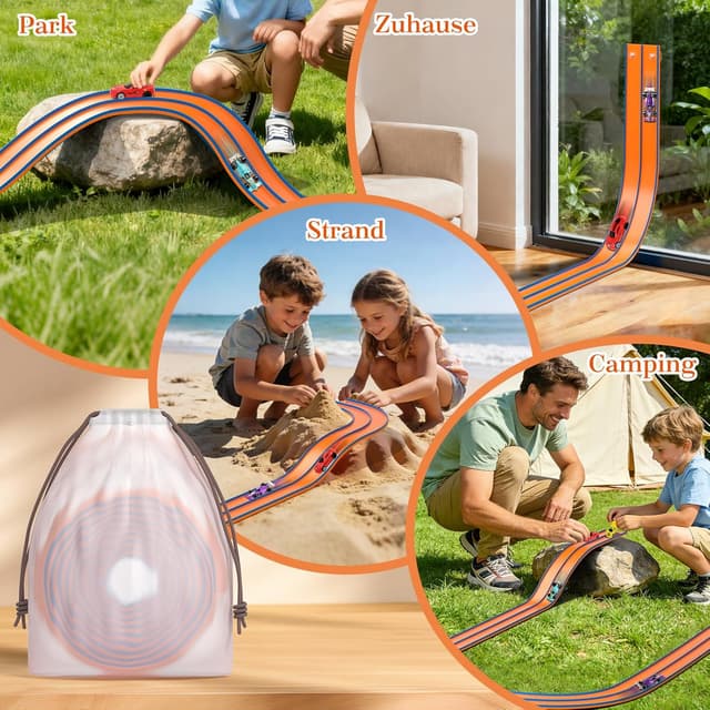 Thumbnail 4 de Flexible Autorennbahn 4,5 m für Kinder