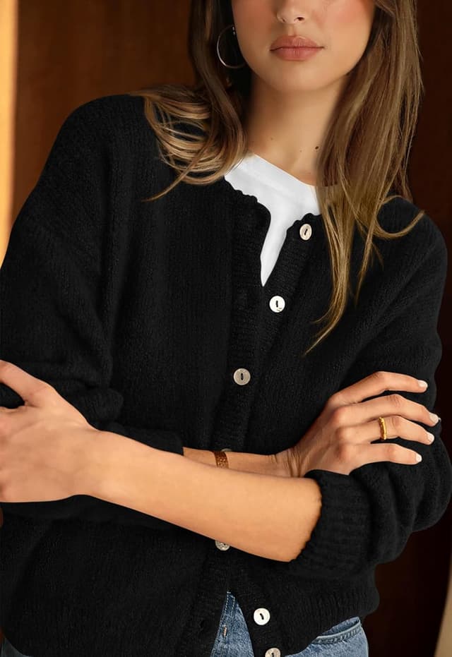 Thumbnail 1 de PRETTYGARDEN Long Sleeve Chunky Cardigan 2026