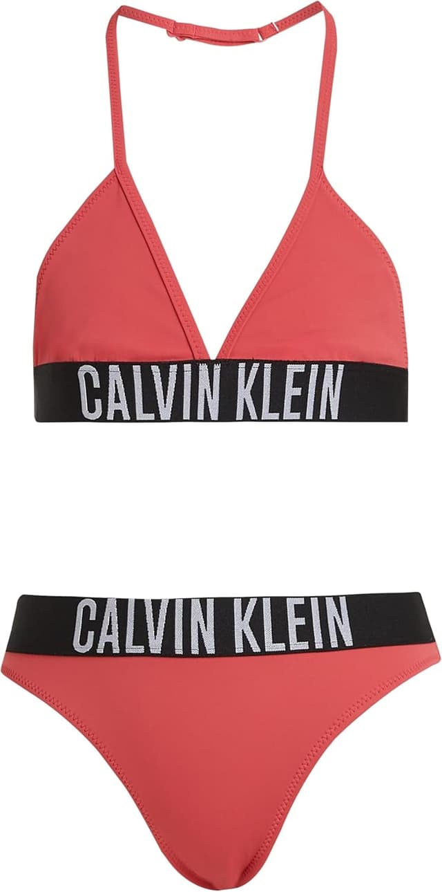 Detalle de Calvin Klein Bambina Bikini Triangle Set con Fascia con Logo