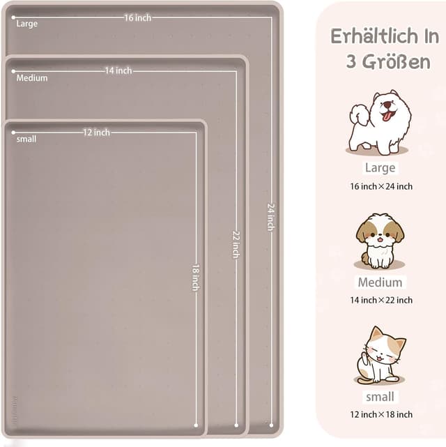 Thumbnail 1 de MateeyLife Napfunterlage 45 x 30 cm 🐾
