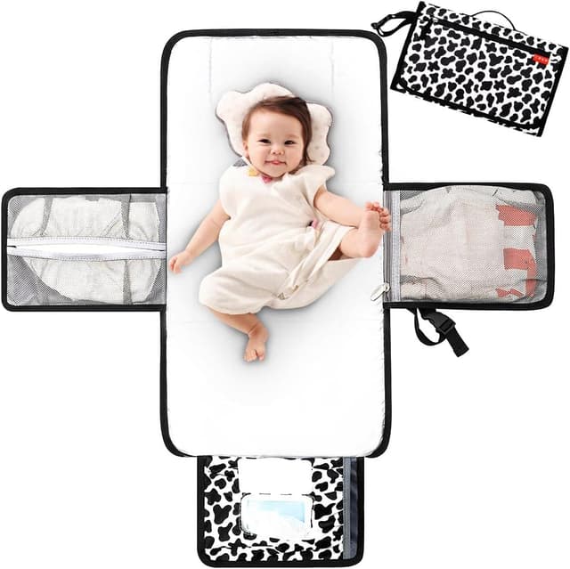 Thumbnail 6 de Lekebaby Portable Nappy Changing Mat with wipe pocket, grey