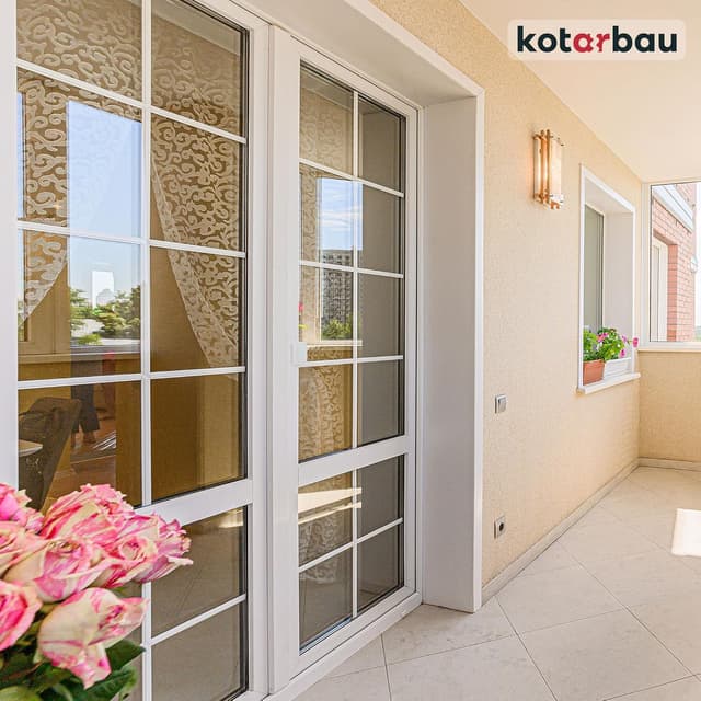 Thumbnail 6 de KOTARBAU loqueteau de porte de balcon pratique avec poignée universelle (blanc) – 6 coloris et sécurité fumeur