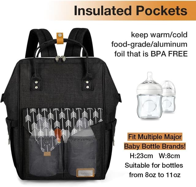 Thumbnail 3 de Lekebaby Nappy Changing Bag Backpack 23L