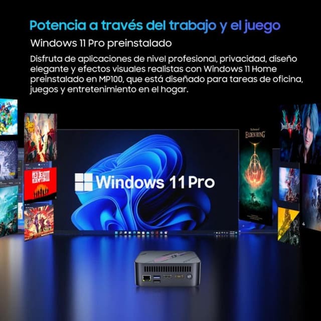 Detalle de Blackview MP100 PC sobremesa Ryzen 5 7430U 16 GB 512 GB SSD