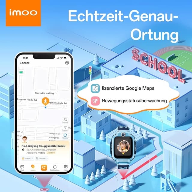 Detalle 1 de imoo Z3 Kinder-Smartwatch mit GPS und 4G