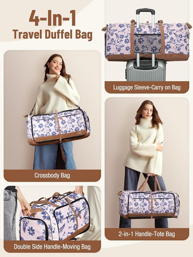 Detalle 1 de Lekesky Reisetasche 80L für Damen Weekender