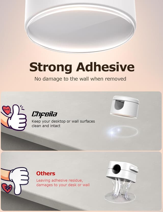 Detalle de Chfeila 9 Pack Magnetic Cable Tidy Clips (360° rotating, twist-lock)