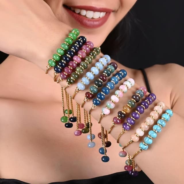 Thumbnail 3 de Gempires Multi Colour Quartz Bolo Bracelet