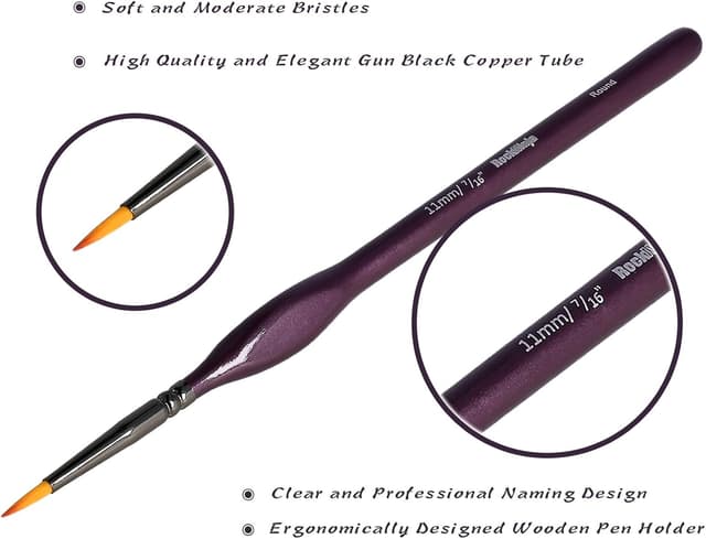 Thumbnail 3 de Pinsel Set Malen 13 Stück Detailpinsel 🎨