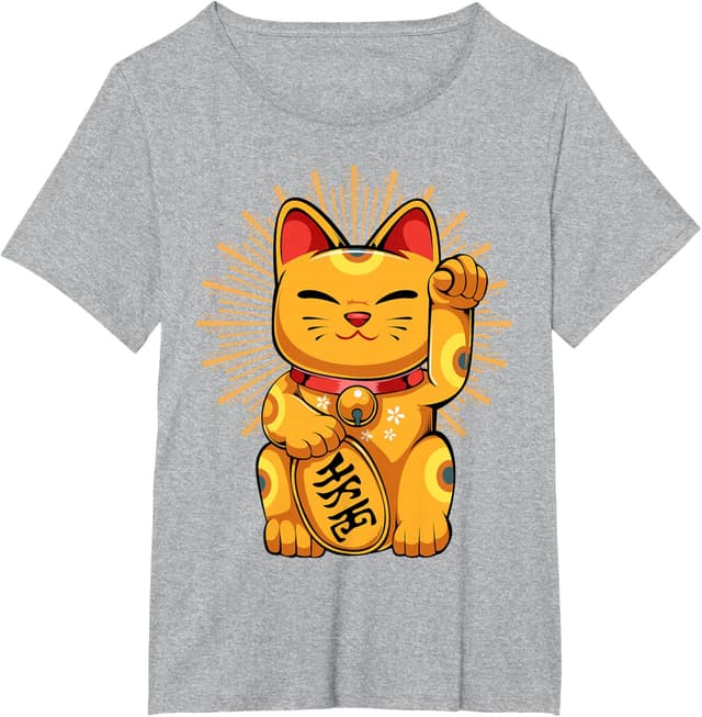 Thumbnail 4 de Maneki Neko Chat Chanceux T-Shirt