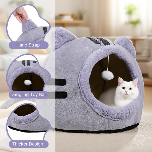 Thumbnail 3 de Bypass Katzenbett 40x40x32 cm Dunkelgrau