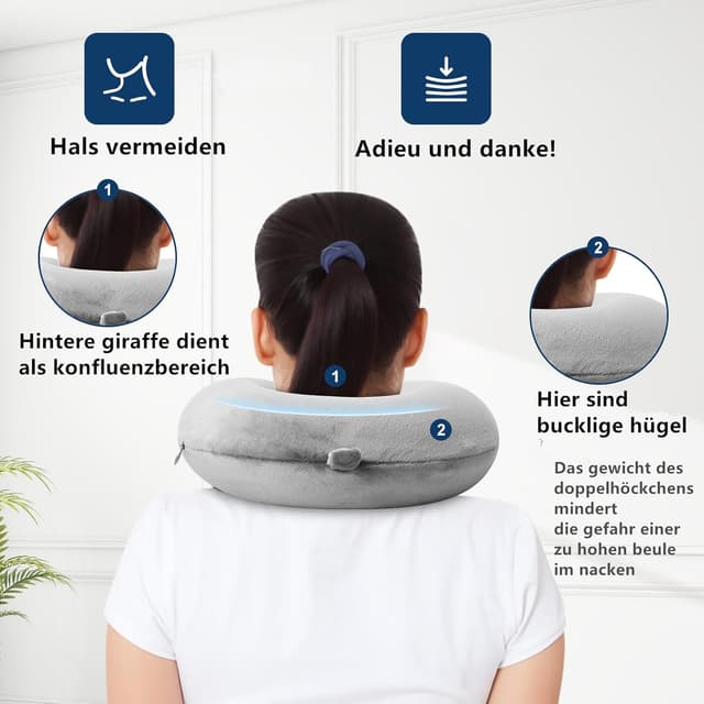 Thumbnail 3 de kierain Nackenkissen Reisekissen aus Memory Foam