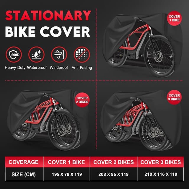 Detalle 2 de Zettum 600D PU Bike Cover for 1 Bike