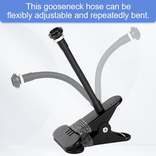 Detalle de OFFCUP supporto da parete per telecamere di sicurezza interno/esterno (2 pezzi), collo regolabile a clip