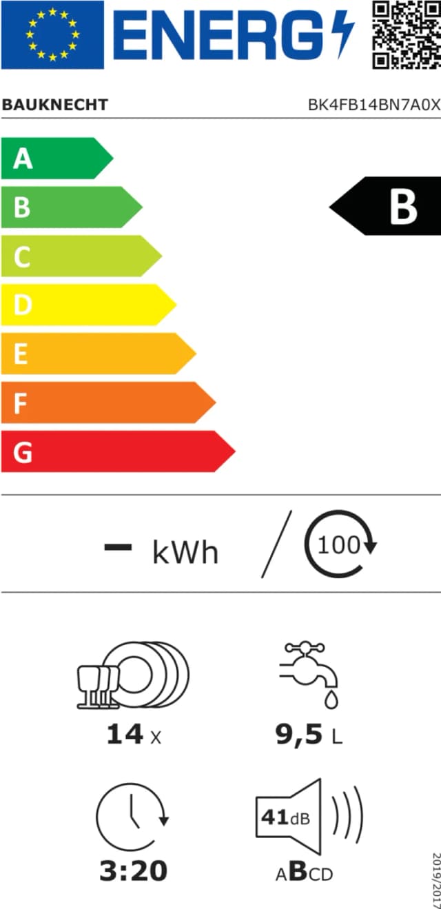 Detalle 2 de Bauknecht BK4FB14BN7A0X Geschirrspüler 🍽