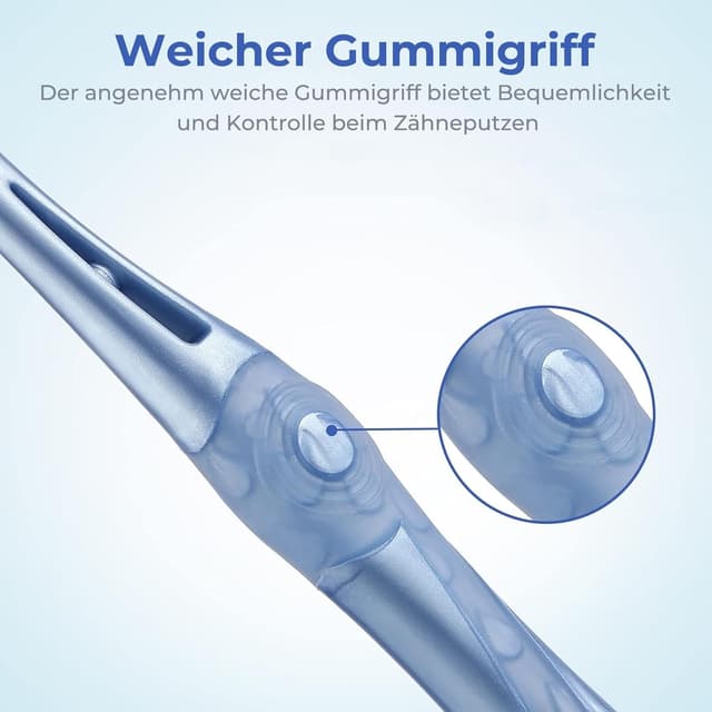 Detalle de Oralphi Zahnbürste Extra Clean – Handzahnbürste mit mittelharten Borsten (6er-Set) für tiefere Reinigung