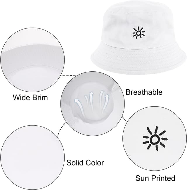 Detalle de Tuopuda Bob en coton anti-UV pliable unisexe (homme/femme) – chapeau de pêcheur de voyage