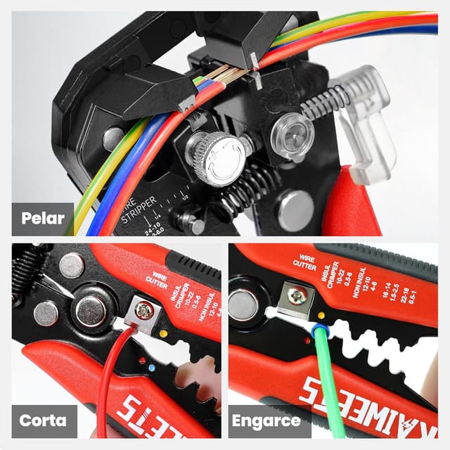 Thumbnail 1 de KAIWEETS KWS-103 pelacables automático 3 en 1