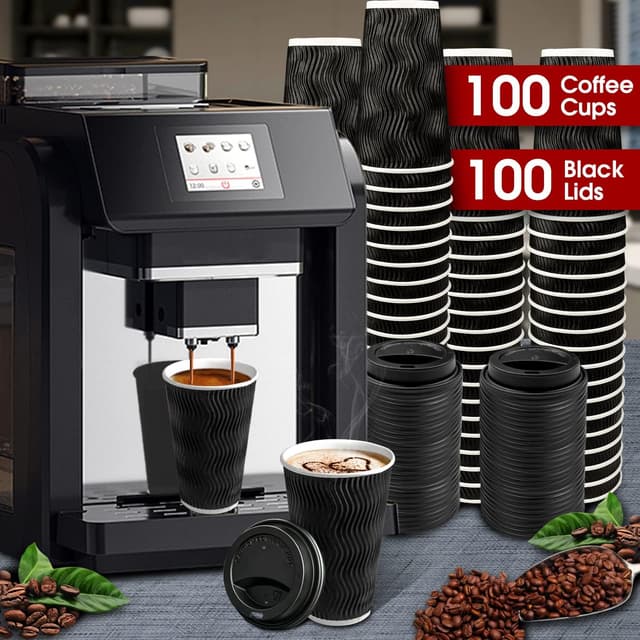 Thumbnail 5 de 16 oz Disposable Insulated Coffee Cups