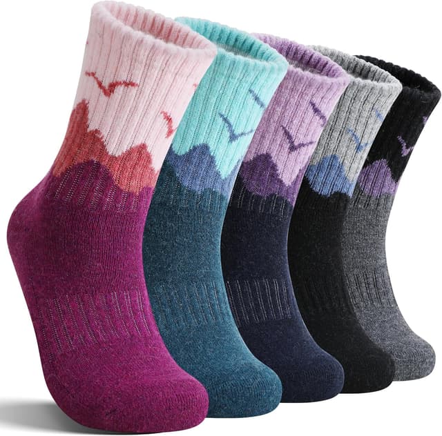 Imagen de EBMORE Merino Wool Hiking Socks 5 pairs en OfertitasTOP