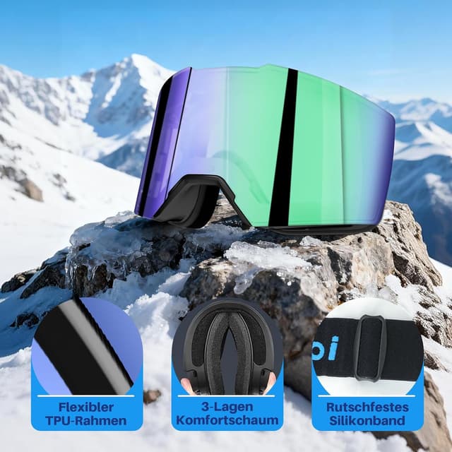 Thumbnail 3 de tekkapoi Skibrille FJ028B OTG Glaswechsel