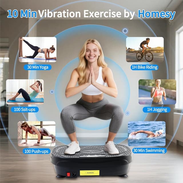 Detalle de Homesy Vibration Plate 300 lb platform