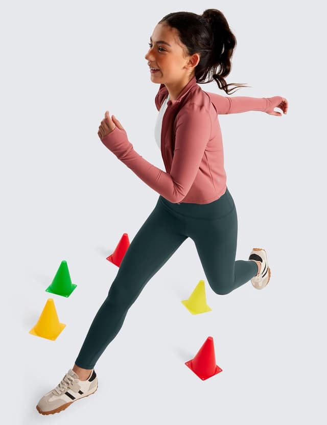 Detalle 2 de Leggings CRZ YOGA Ragazze Butterluxe a vita alta, lunghezza intera, tasca nascosta per danza, yoga e sport