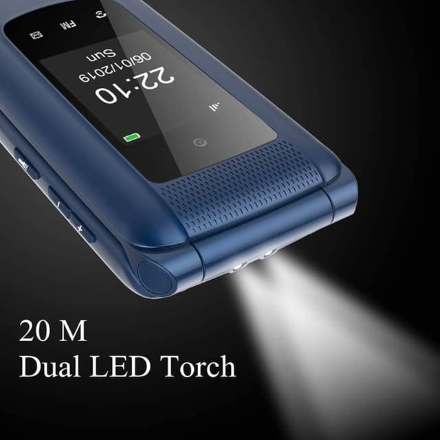 Detalle 2 de Telefono GSM Uleway per anziani con doppio display, tasti grandi e SOS