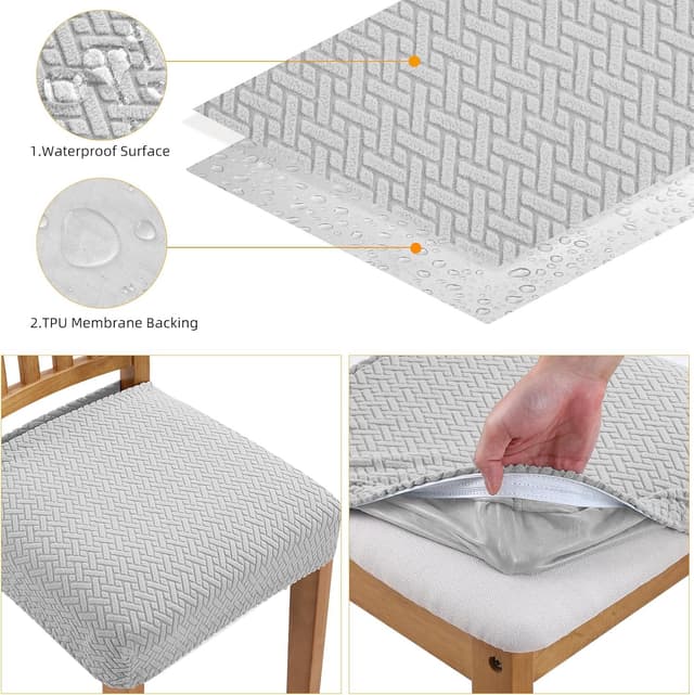 Thumbnail 3 de Fuloon Fundas para Sillas Pack 6 Impermeables