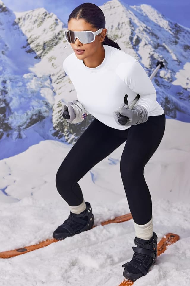 Detalle 2 de T-shirt thermique manches longues femme