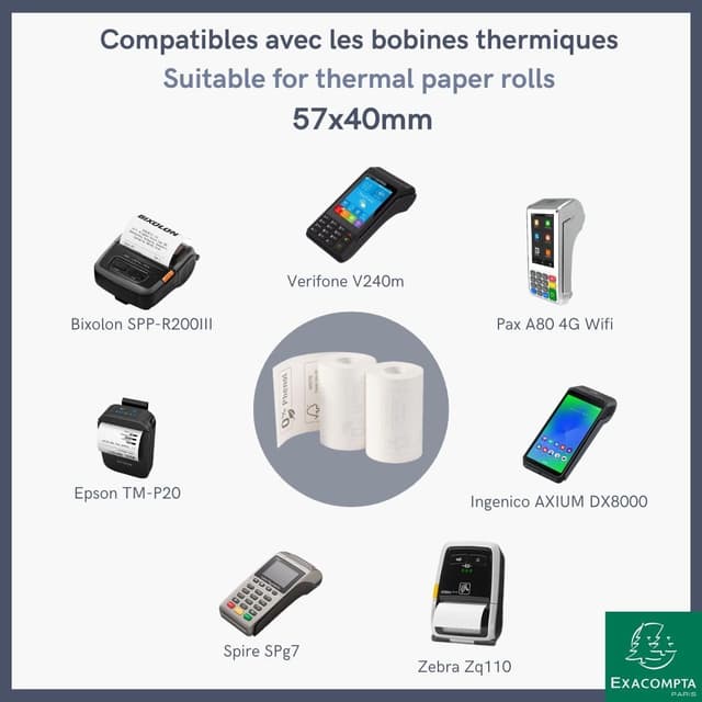 Thumbnail 3 de Exacompta 40642E Bobines CB 57 mm