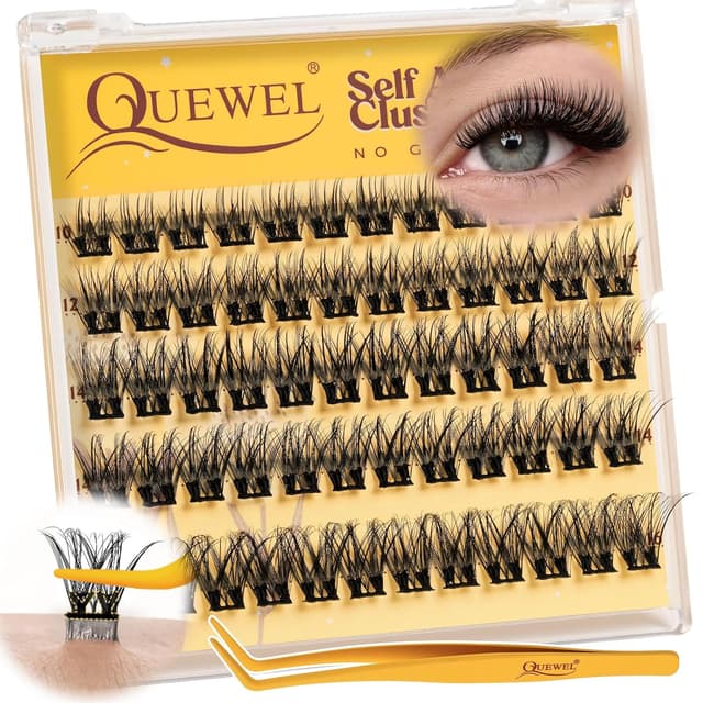 Detalle de QUEWEL MJ01 Selbstklebende Wimpern 60 STK