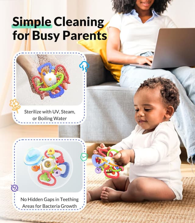 Thumbnail 4 de Baby Teething & Rattle Toy 0–12 months